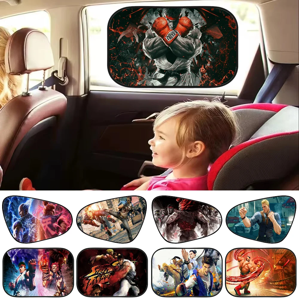 

Fighting Game Car Sun Shade UV Electrostatic Adsorption Car Window Sunshade Universal Auto Outdoor Sunscreen