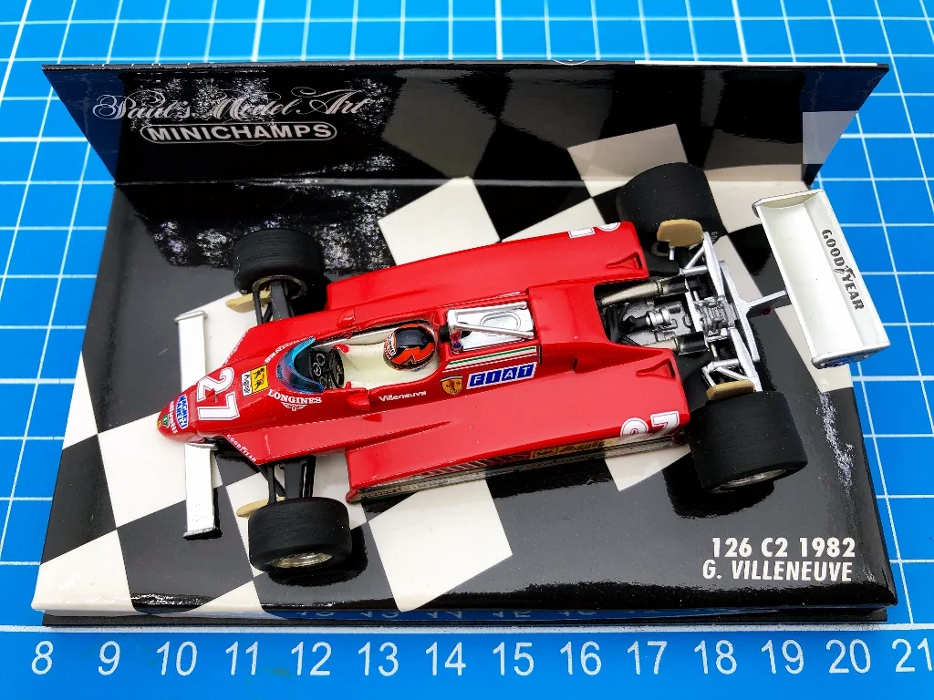 

Minichamps 1:43 F1 126C2 1982 Villeneuve Simulation Limited Edition Resin Metal Static Car Model Toy Gift