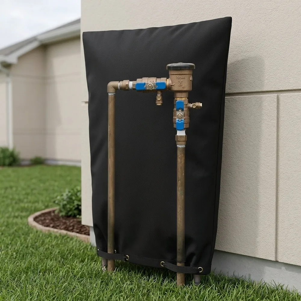 Backflow Valve Insulation Cover Engineered for Cold Climate for protection with Layered Thermal Resistance and Moisture Barrier