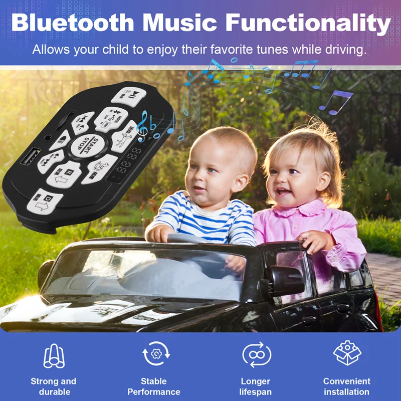 Central Control Module Children's Electric Vehicle Central Control Module Power Display, Bluetooth Music
