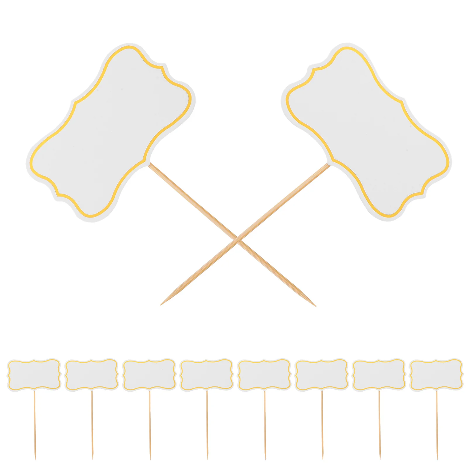 50 قطعة علامات الجبن للحزب Charcuterie مجلس تسميات فارغة مسواك أعلام بوفيه علامات الغذاء الزفاف عيد ميلاد الغذاء تسميات