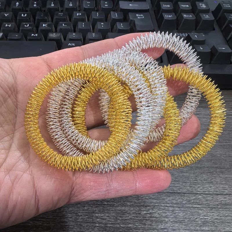 6 قطعة اليد الحسية المعصم القلق أساور العلاج بالابر تدليك حلقة الاسترخاء الإجهاد المخفض هدايا للمراهقين بنين بنات الكبار #3