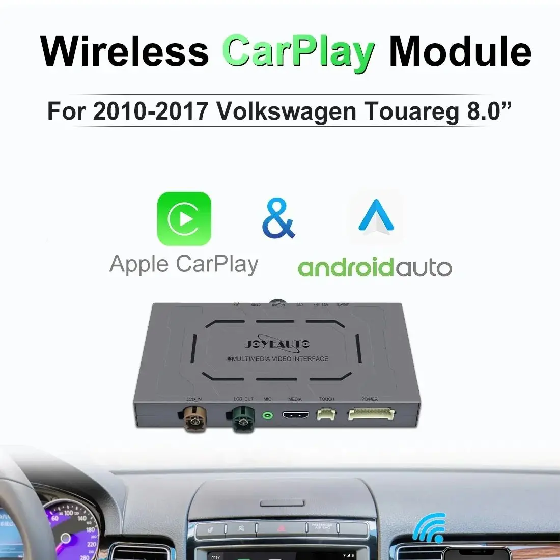 

JoyeAuto CarPlay Retrofit Box for Volkswagen Touareg RNS850 2010-2017 8"Android Auto Wireless Apple CarPlay Vw Navigation Mirror