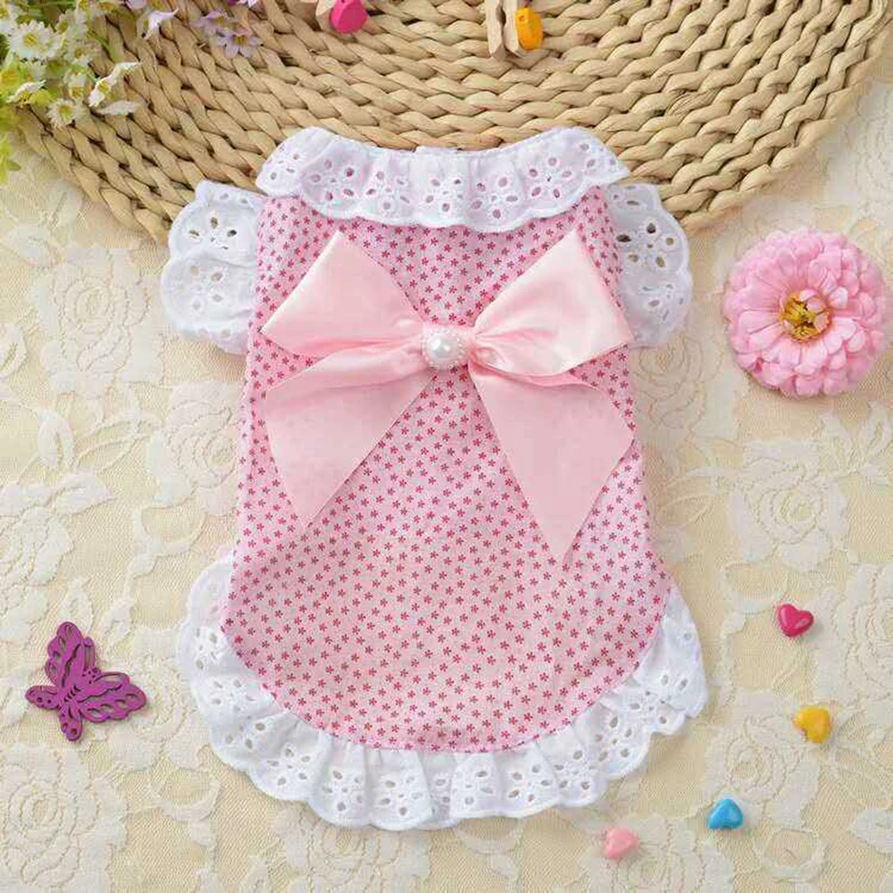 

Comfortable Dog Clothes Pet Short Sleeve Puppy Winter Party Skirt Special Occasion