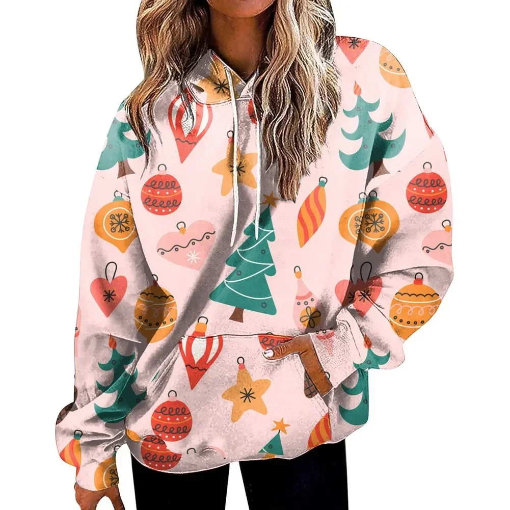 

Fashion 3D Printed Loose Long Sleeve Pullovers Comfortable Women's Sweatshirt Long Sleeve Sweater Winter Woman Clothes 2025