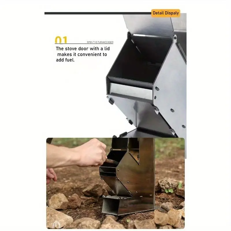 

Outdoor stainless steel charcoal stove is portable and foldable, convenient for storage. It can be used in multiple scenarios su