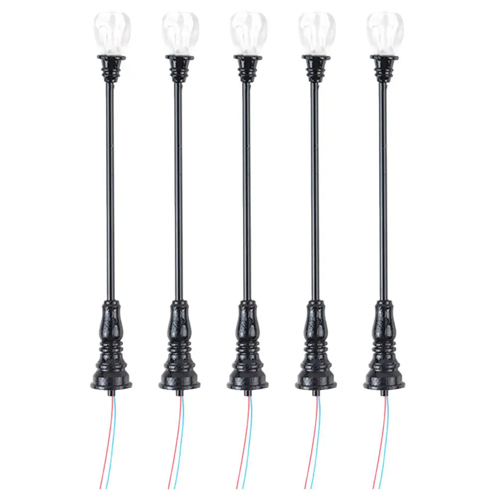

5Pcs Miniature Garden Lamp Street Light Outdoor Yard Mini Scene Decoration Sand Table Decor Landscape Ornament