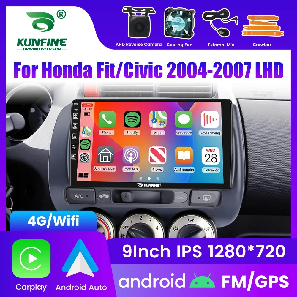 

2Din Android Car Radio For Honda Fit Civic 2004-2007 Everus S1 City Multimedia Video Player GPS Navigation Stereo Audio Carplay