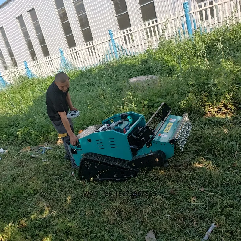 Electric-start Remote Control Lawn Mower Mini Rc Robot Lawn Mower