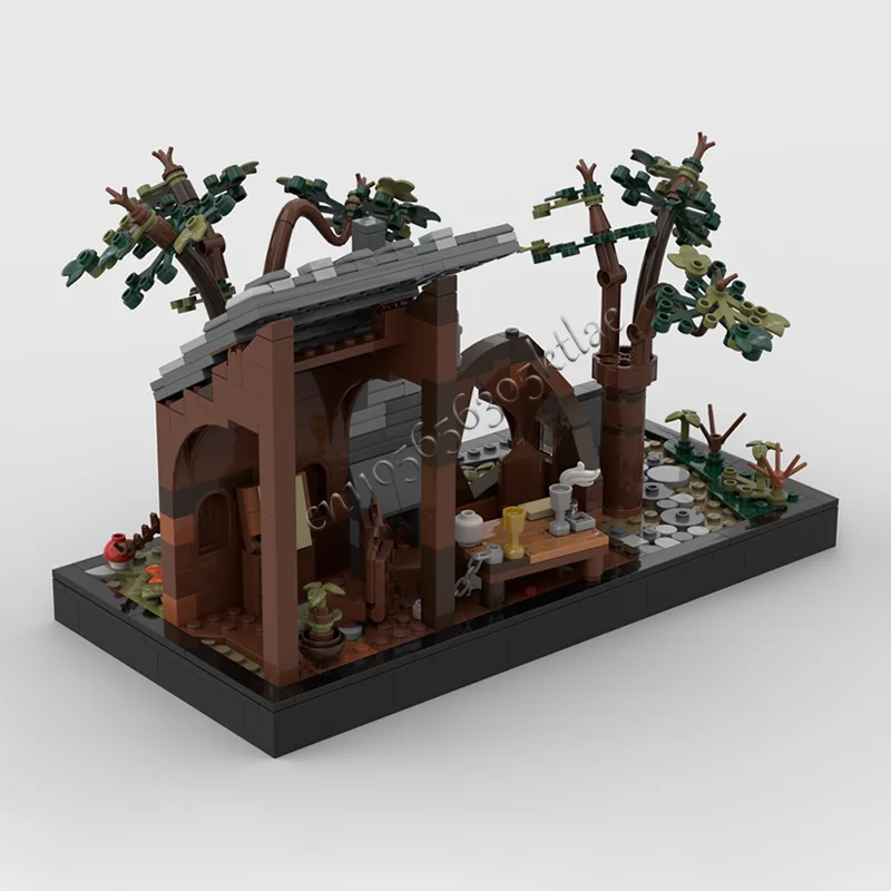 552 個 MOC オールドハウスビルディングブロックレトロ建築モデルディスプレイおもちゃ子供のための教育 DIY 組み立て人気の誕生日ギフト