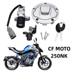 For CFMOTO CF Moto CF250NK 250/300 NK 250SR 300NK 250NK 250sr Motorcycle Ignition Switch Gas Cap Key Set Accessories