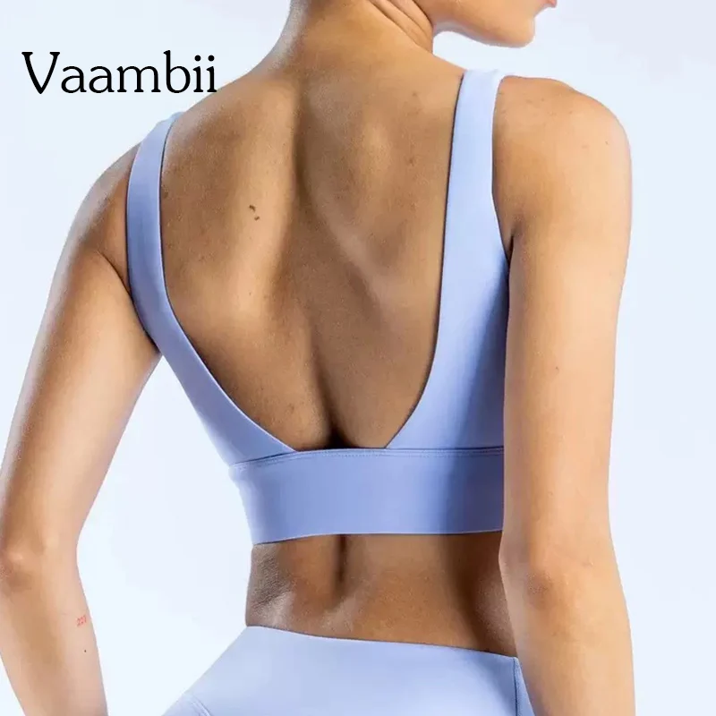 

Сексуальный укороченный топ для тренировок на спине, спортивный бюстгальтер с высокой поддержкой для женщин, бюстгальтер для йоги для бега со съемными подушечками