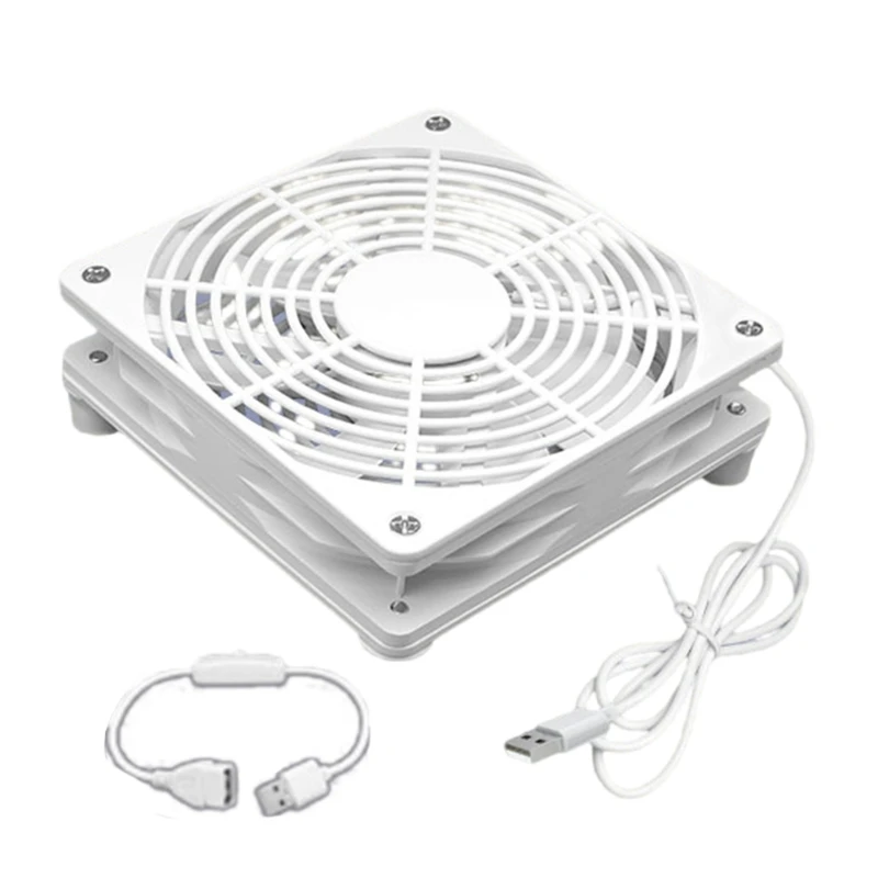 PC Coolers Box Wireless Quiet 1800rpm USB Power 120mm Router Cooling Fan A4WF