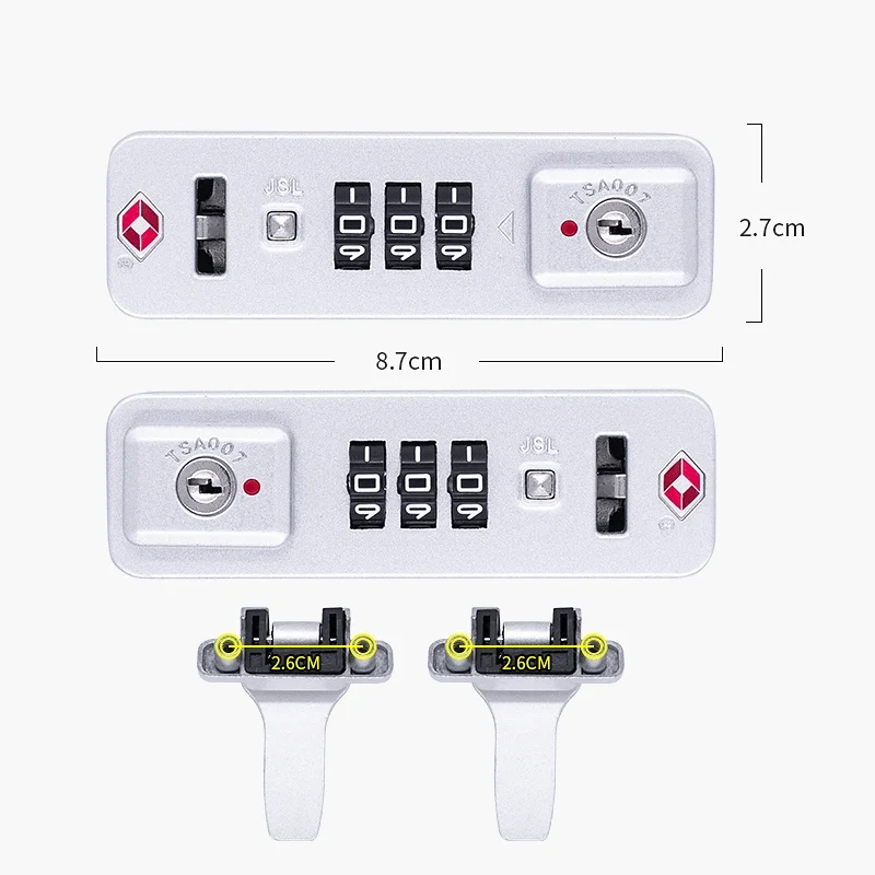 Aluminum Frame Lage Los Suitcase Handle Password Lo Cus-Made Bag Accories for Travel And Busin Use