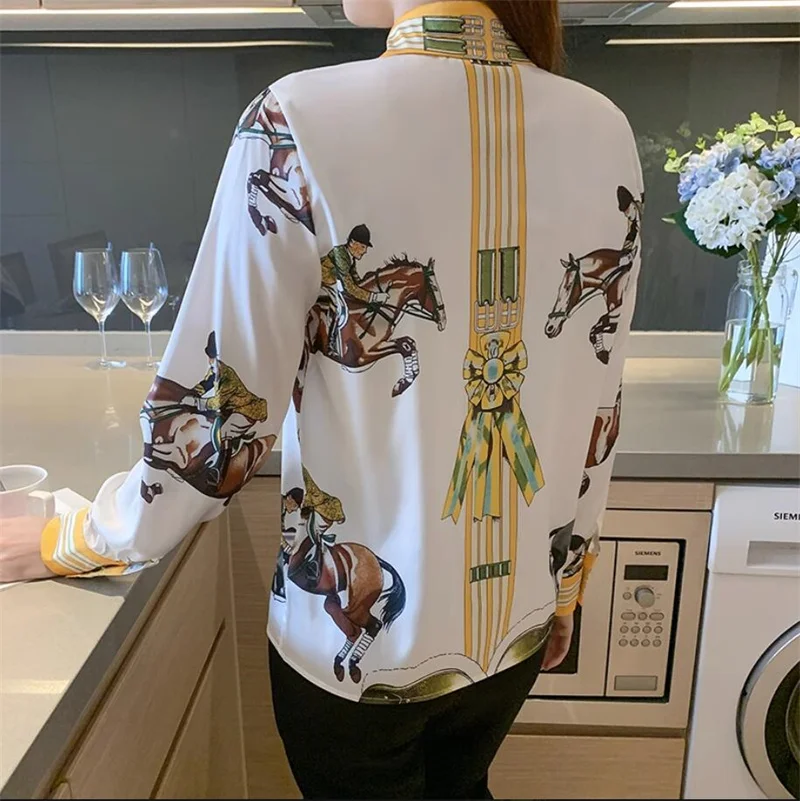 FANIECES S-4XL Women Shirts and Blouses 2025 Long Sleeve Turn-down Collar Spring Shirt OL Style Women Loose Blouse blusas блузка