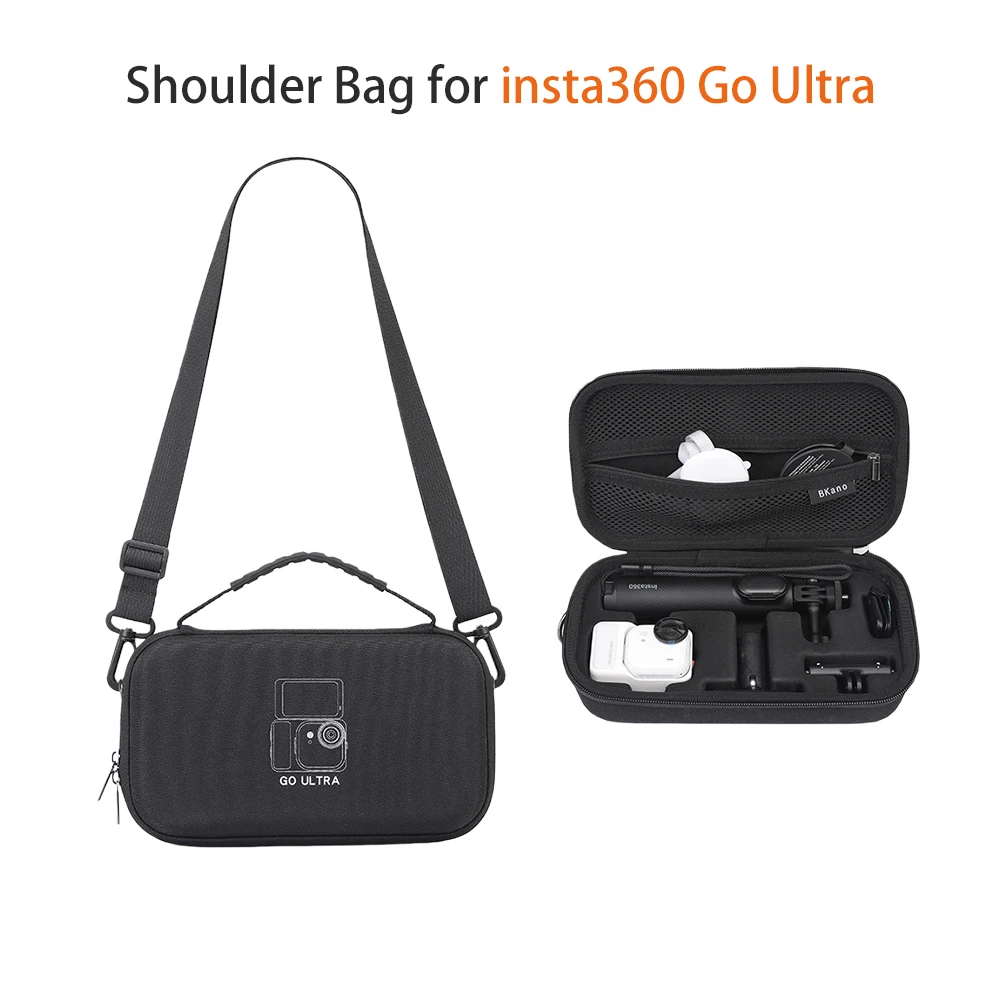 Reise-Tragetasche für Insta360 GO Ultra, tragbare Schultertasche, harte Schutzaufbewahrungstasche für GO Ultra Action-Kamera-Zubehör