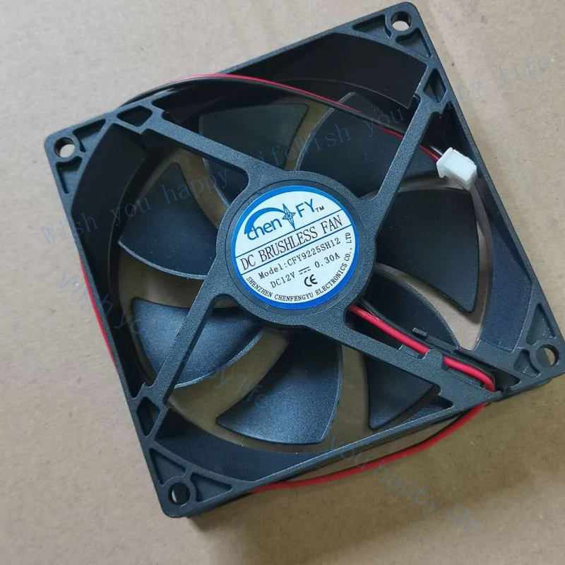 

V+ 1PC New for chenFY CFY9225SH12 12V 0.30A 2-wire inverter cooling fan#QW