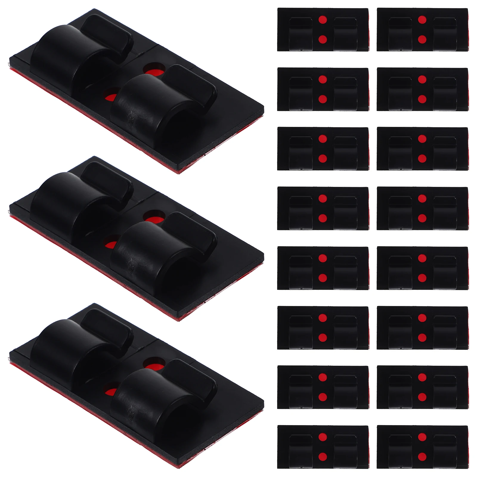 

25Pcs Self Adhesive Cable Organizer Wire Clips for Home Office Wall Mounting and Easy to Use Cord Management