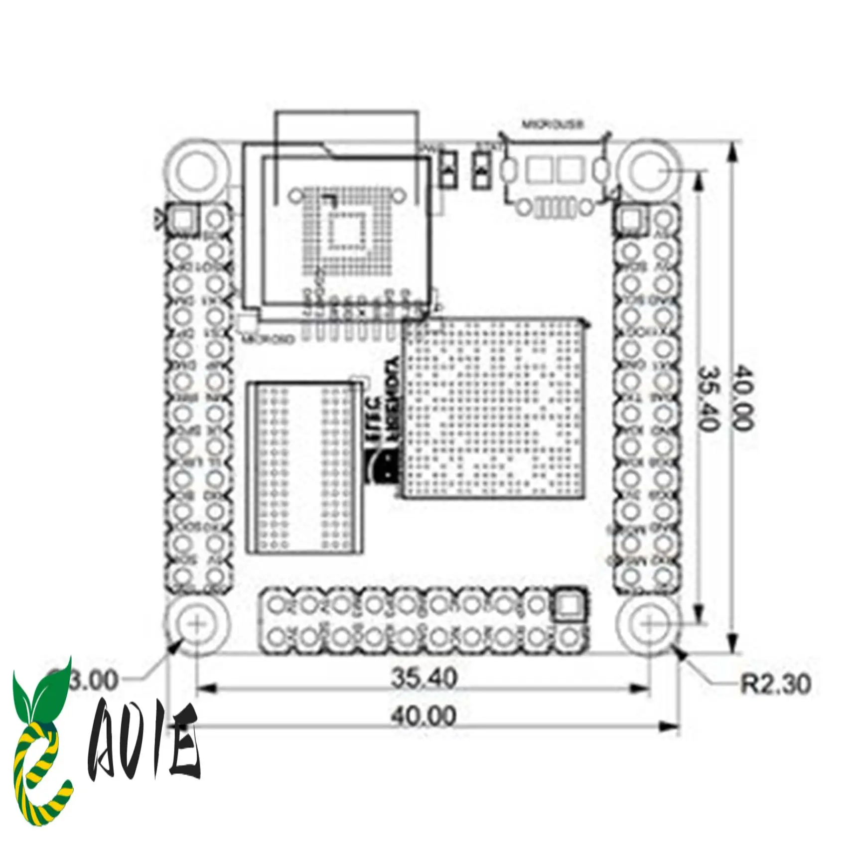 

Core Board Nanopi NEO Плата разработки Iot DDR3 RAM Allwinner H3 Четырехъядерный процессор Cortex-A7 Ubuntucore