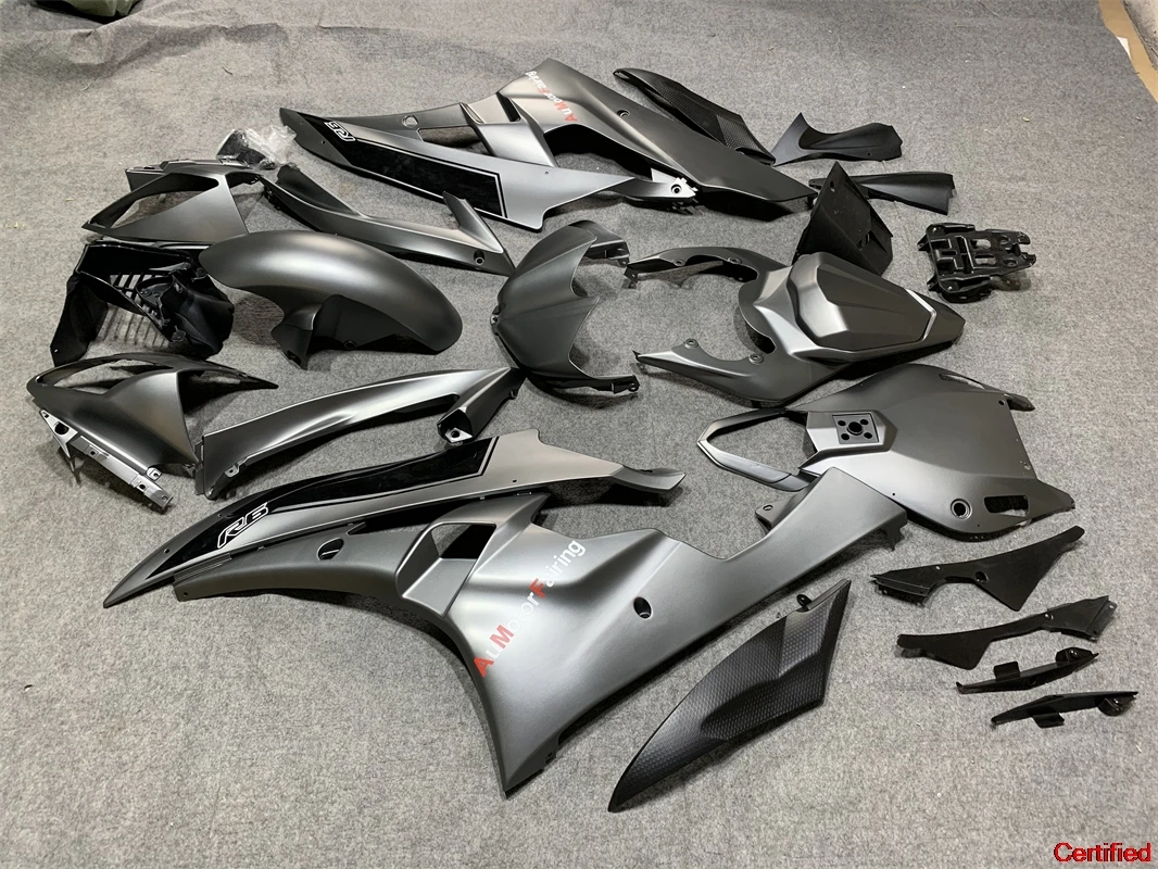 

Комплект обтекателей для мотоцикла, подходящий для R6 2006 2007, комплект кузовных работ, ABS, черный, серый
