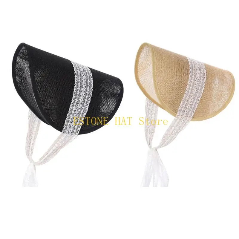 49MF Pillbox Hat Base Gasket Percher Base Victorian Bonnet for Wedding Party