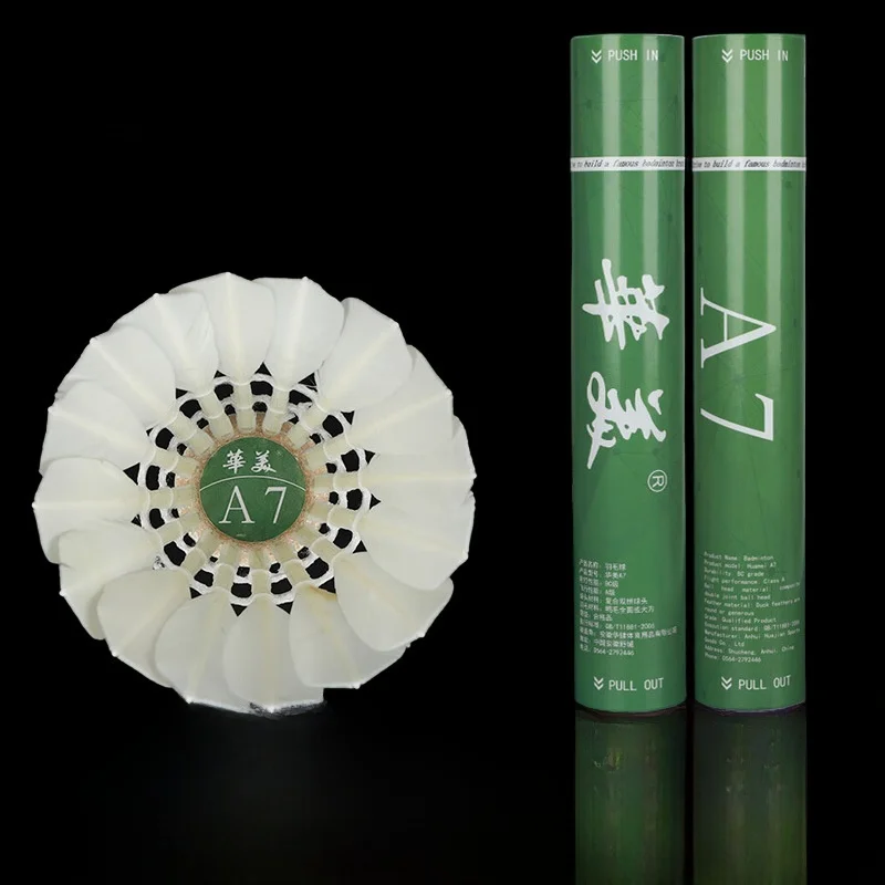 huamei-a7-badminton-shuttlecocks-professional-training-and-competition-grade-durable-round-shape-stable-for-indoor-and-outdoo