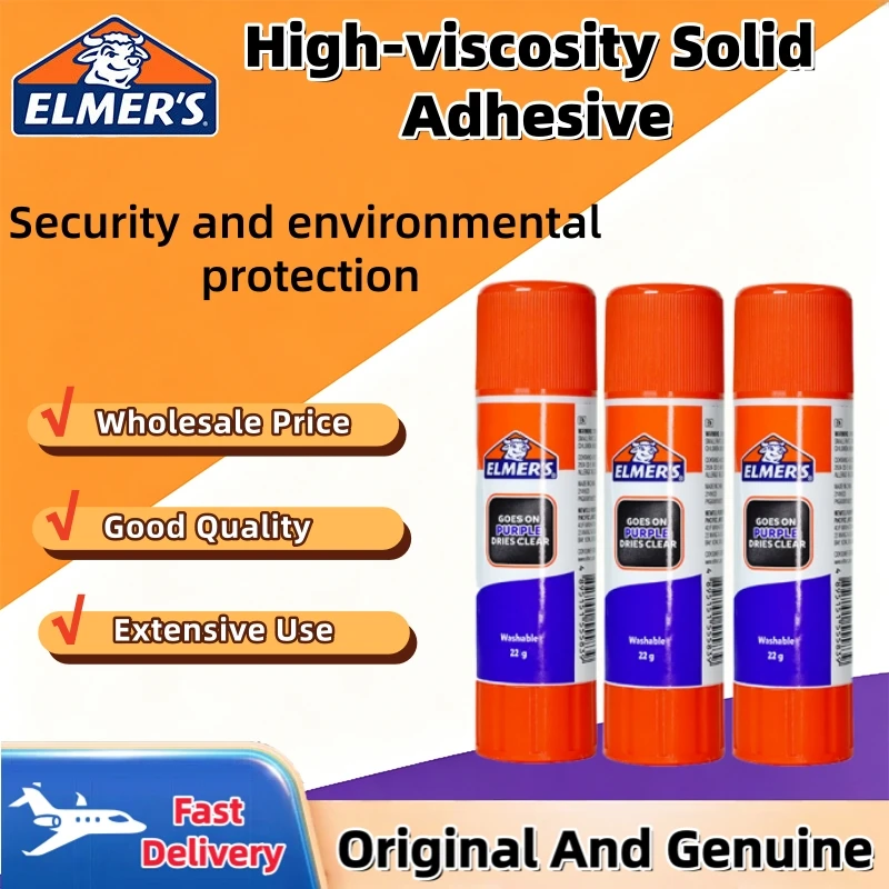 Elmer's Disappearing Purple Glue Stick - All Purpose Washable & Safe Non-Toxic for School Photos Cardstock Stationery