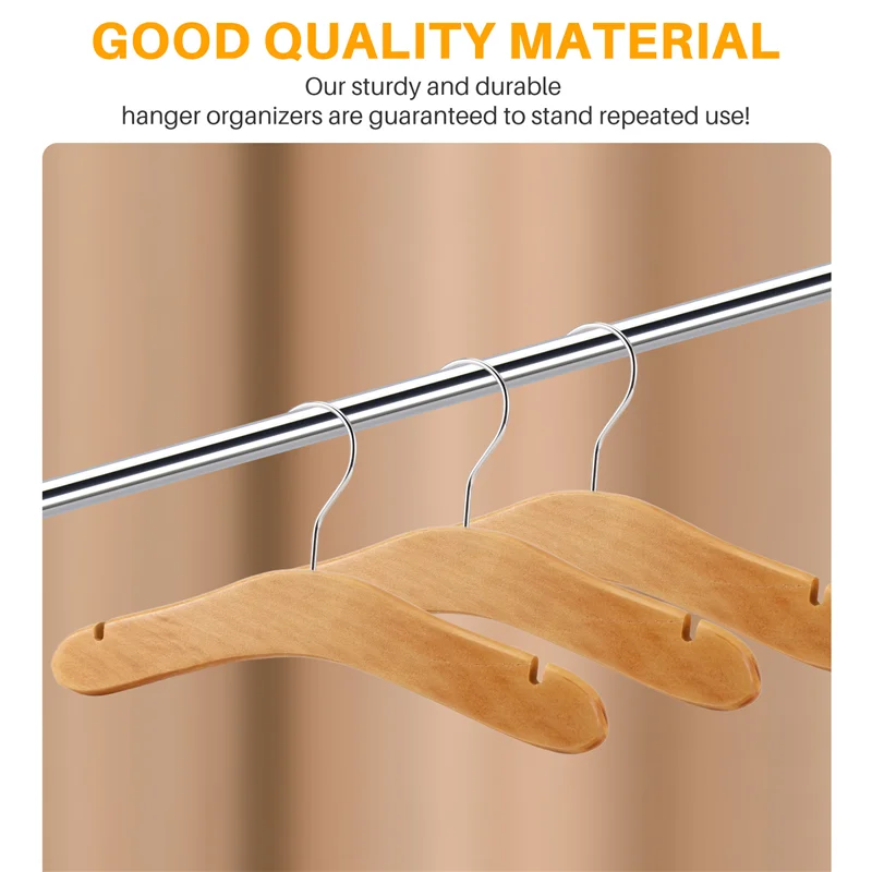 

Versatile Wooden Baby Hangers,Kids Hangers,Notched Shoulder Design For Children Clothes,Decoration Hanger,10 Pack