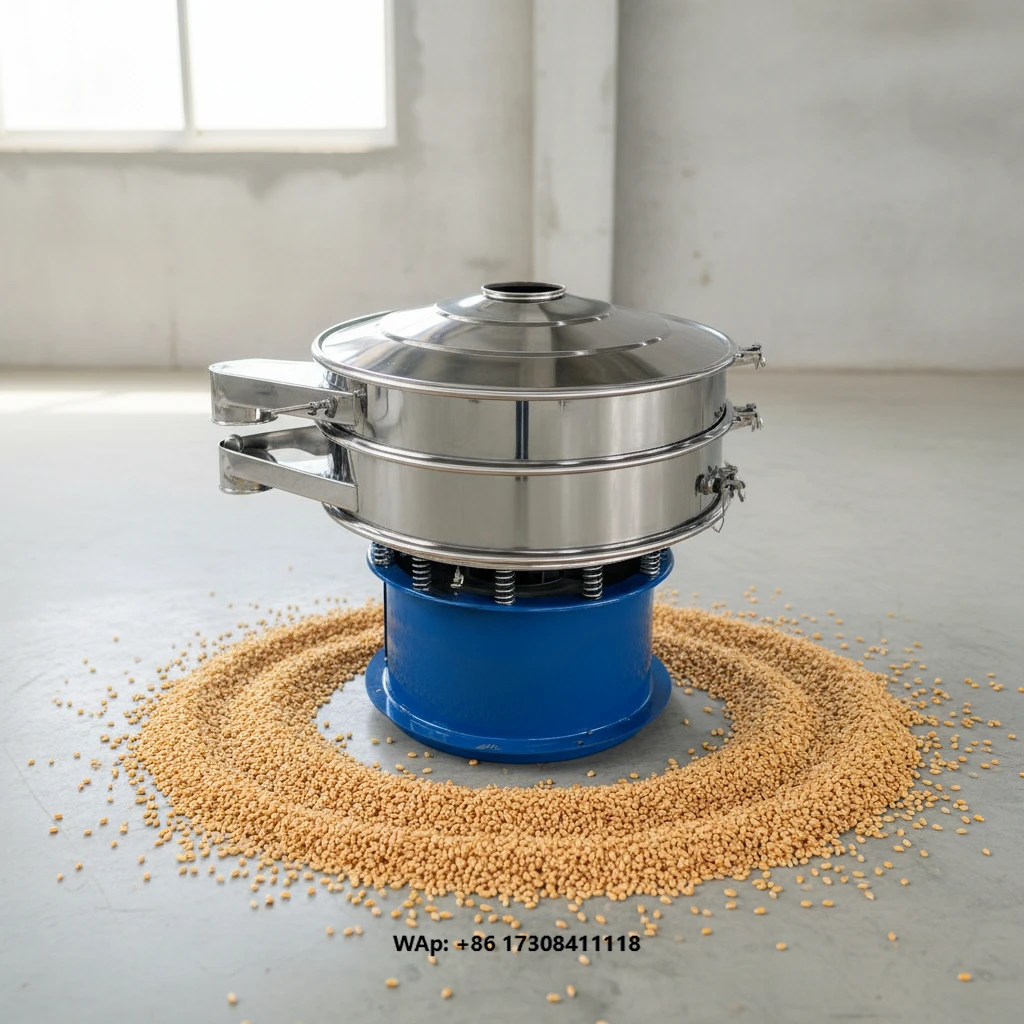 Rotary Circle Vibrating Screen  Rice Vibrating Screen Food Screening Machine Rice Vibrating Sieve Machine