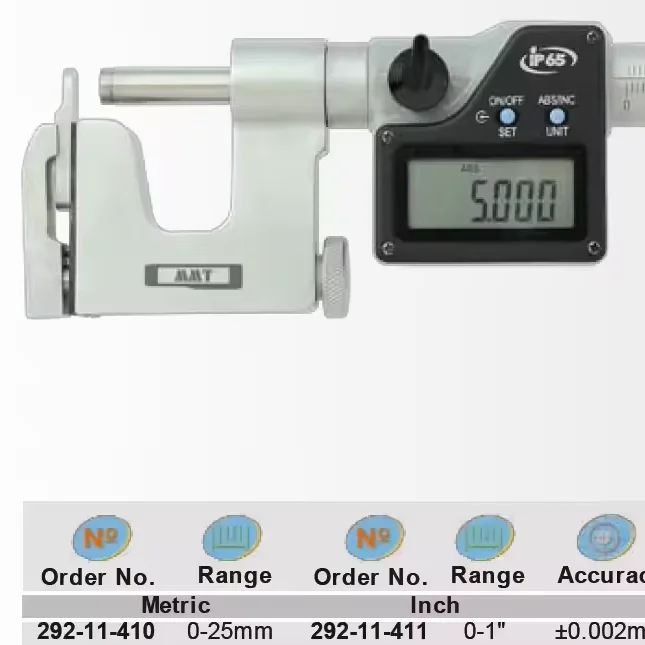 High Precision Digital Micrometer Professional Measuring Tool for Industrial Laboratory Mechanical Processing Measuring