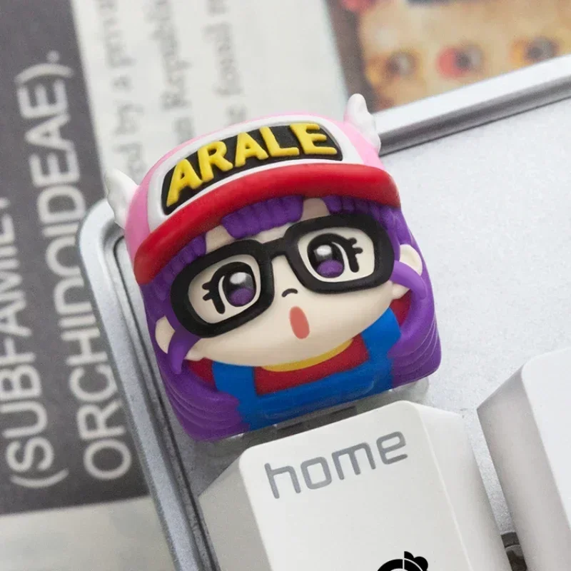 Anime Keycaps Arale Personality Various Cute Handmade Resin Key Caps Mechanical Keyboard Replacement Keys Gamers PC Accessories