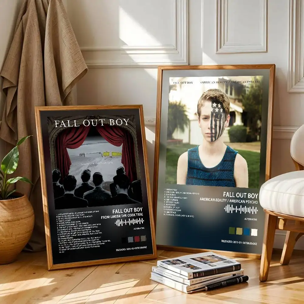 Falls Out Boy Album  Album Cover Poster Self-Adhesive Art Waterproof Paper Sticker Coffee House Bar Room Wall Decor