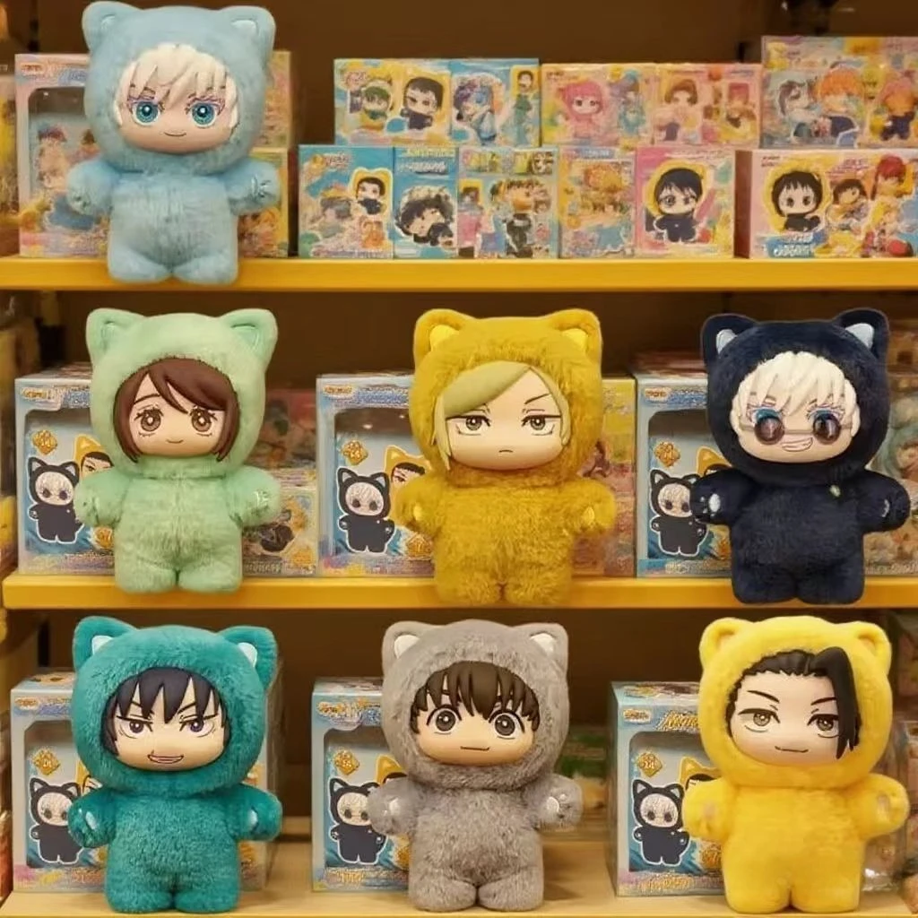 En Stock genuino Eaki Jujutsu Kaisen Temporada 2 Cat Park Party Gojo Satoru caja ciega bolsa de muñeca de felpa colgante modelo colección