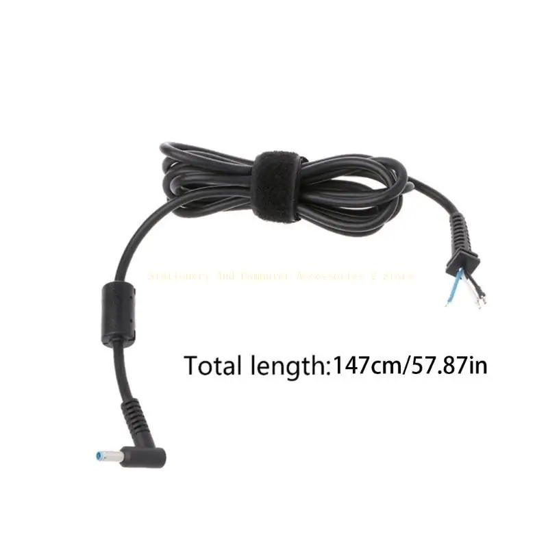 for DC Tip 4.5x3.0 Power Plug Socket Connector with Cord Cable for dell for HP L