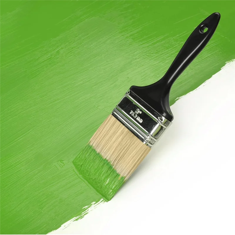 

3-дюймовые плоские кисти, профессиональные инструменты для рисования с обработанной пластиковой ручкой для краски «сделай сам», мебели, заборов, отделки стен-ABRO