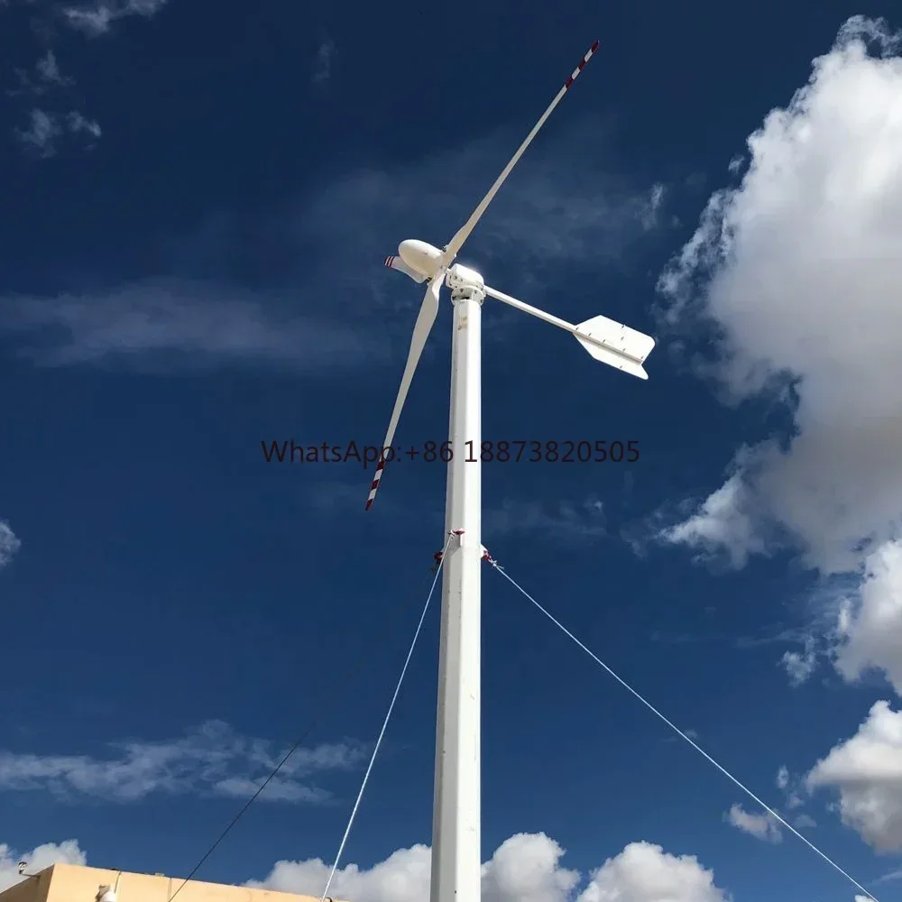 Complete unit 110V 220V Single phase wind turbine generator 10KW 5KW 3KW with permanent magnet generator