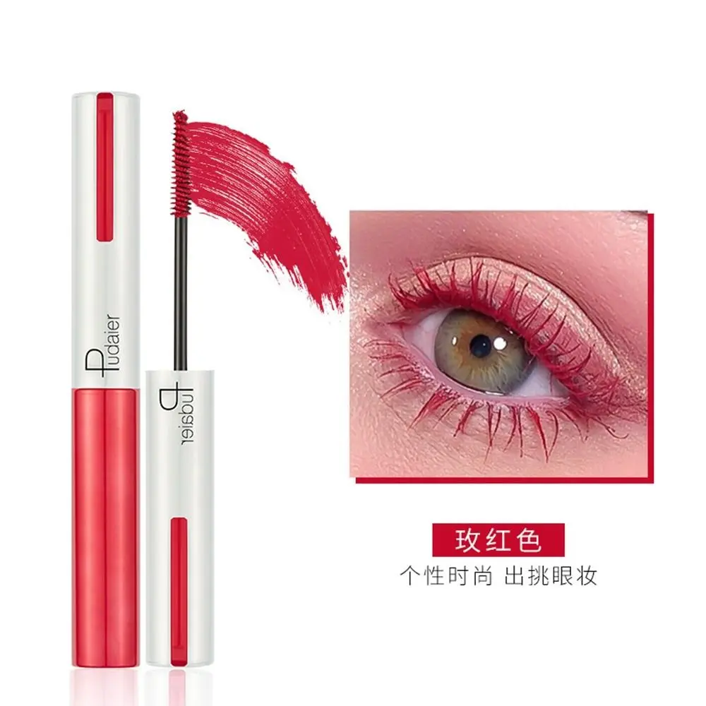 Mode Ultrafijne Kleurrijke Mascara Wimperverlenging Krullen Dikke Kleurrijke Neon Wimpers Langdurige Snelle Droge Make-Up Tool