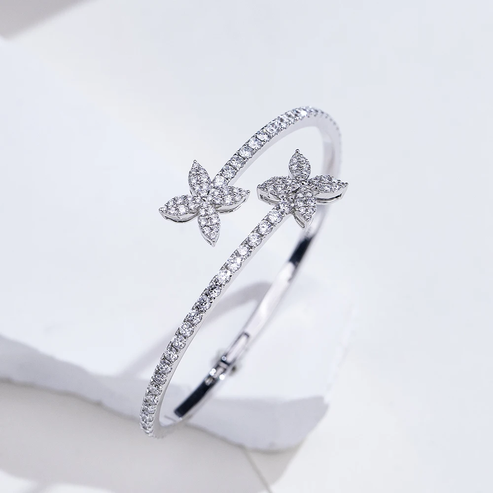 

Ювелирные изделия Messi: браслеты из 18-каратного золота с круглыми бриллиантами, выращенными в лаборатории, для женщин и девушек, в наличии, модель MSB-655