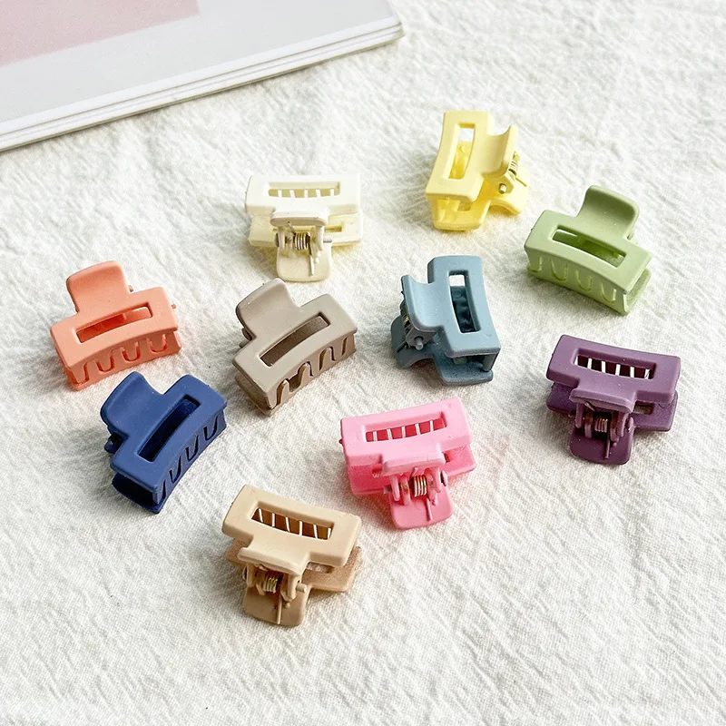 AISHG Korean Matte Macaron Mini Hair Grab Clip Ins Side Bangs Clip DIY Cute for Women Hair Clip Shark Clip Hair Accessory