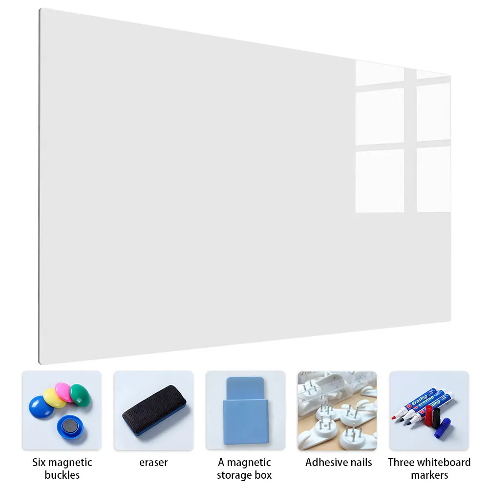 Dry Erase White Boards Flexible Magnetic Whiteboard Soft Home Office Kitchen Portable Pad Fridge Stickers Memo Message Board