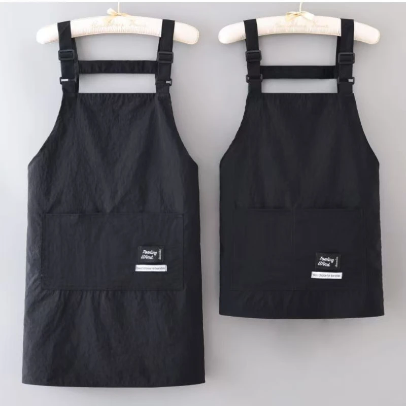 Fashion Strap Style Apron Waterproof Anti-fouling Nail Art Cafe Workwear Sleeveless Catering Waiter Work Clothes