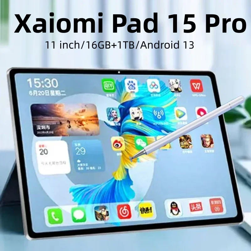 2025 Global Version Tablets Xioaml Pad 15 Pro 11 inch HD Tablet 5G Phone Call Wifi Android PC Tablets Google Play Tablets PC Tab