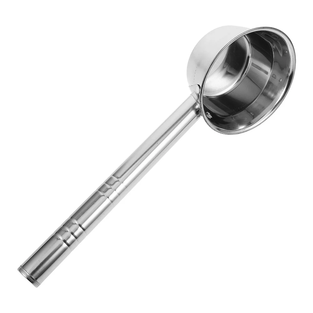 Long Handle Water Spoon Ladle for Bath Bucket Soup Stainless Steel Scoop Ladles Serving Scoops Watering Small Sauce