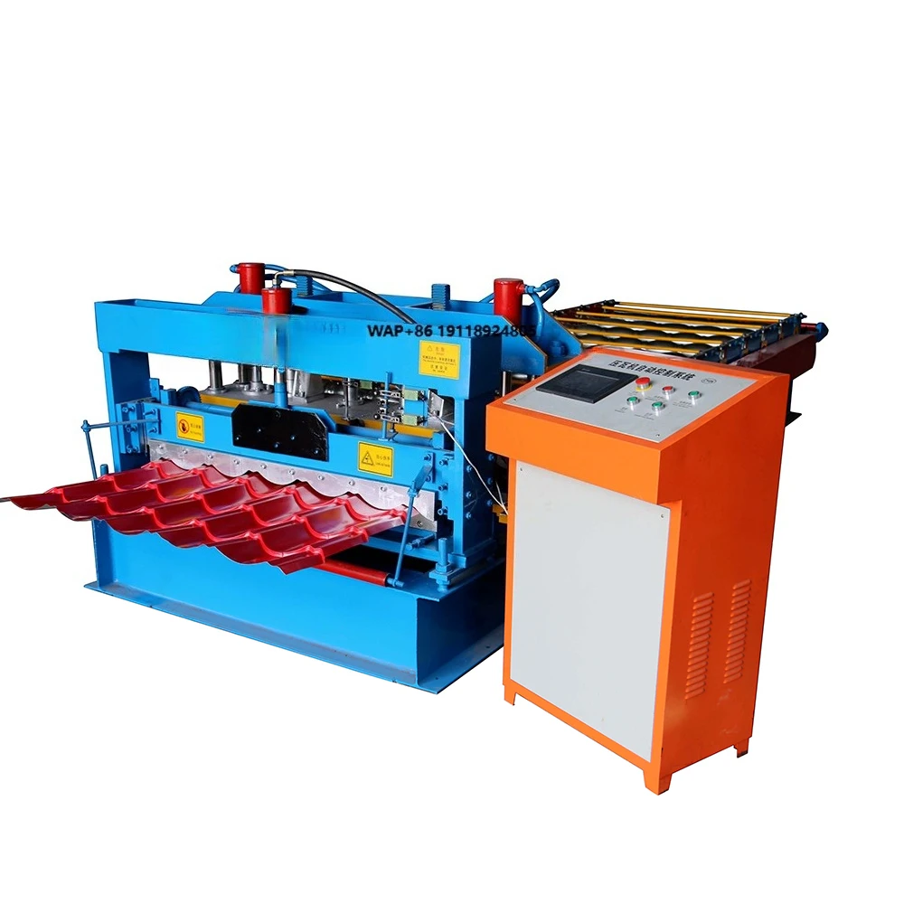 

High Speed Metal Glazed Tile Roof Roll Forming Manufacturing Making Machine