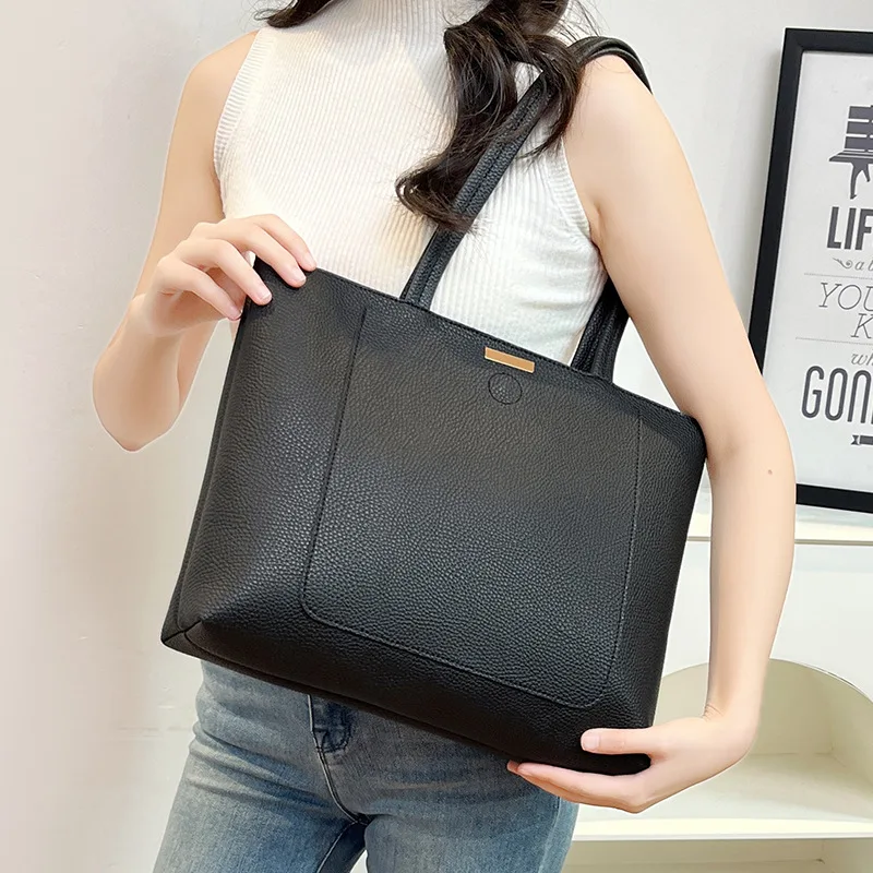 

Fashion big totes designer women shoulder bags pu leather Commuter lady handbags large capacity Commuting hand bag bolsas