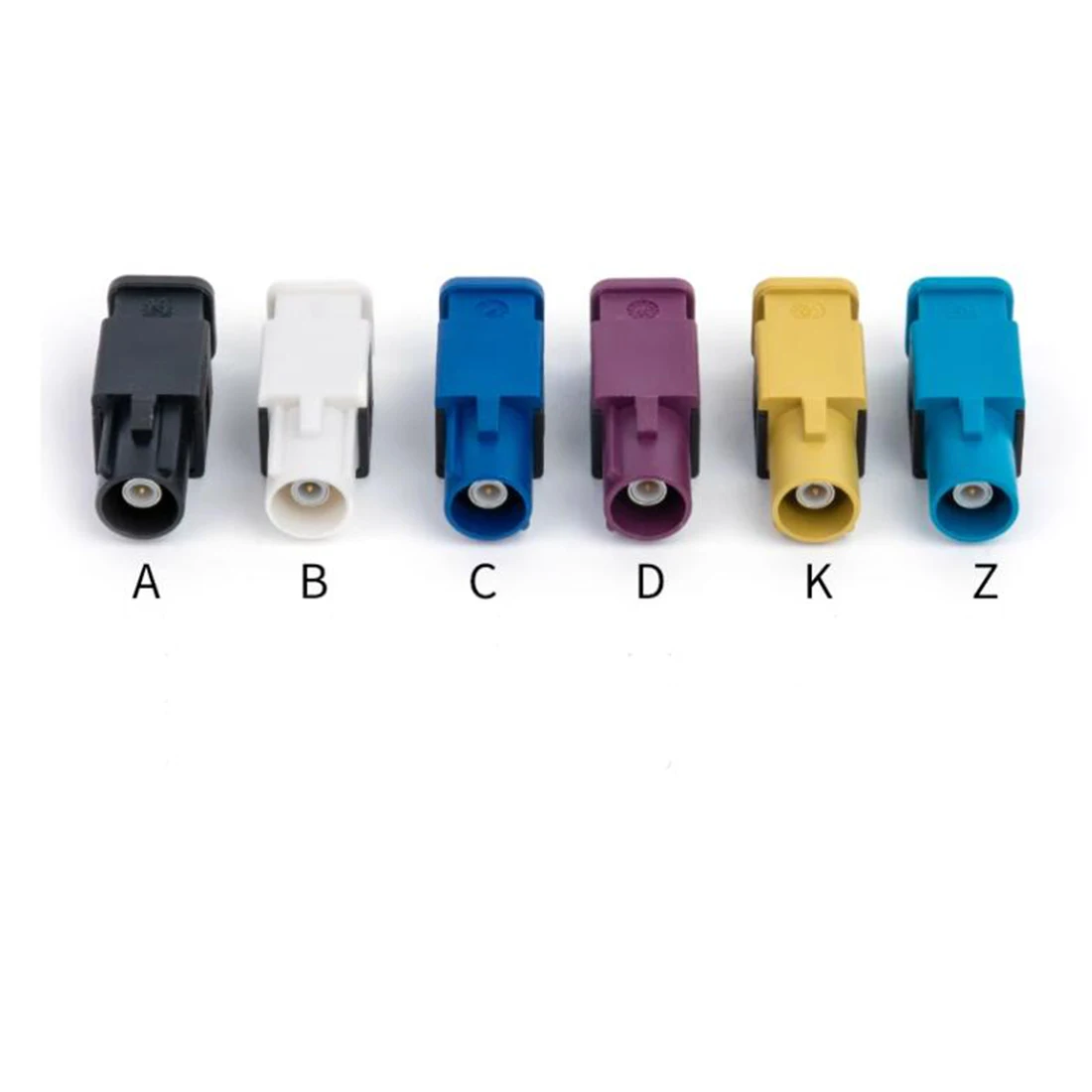 1PC Fakra A/B/C/D/E/F/G/H/I/K/Z Male Plug Connector Straight Long Version Crimp RG316 RG174 Cable for GPS Car TV NEW Wholesale