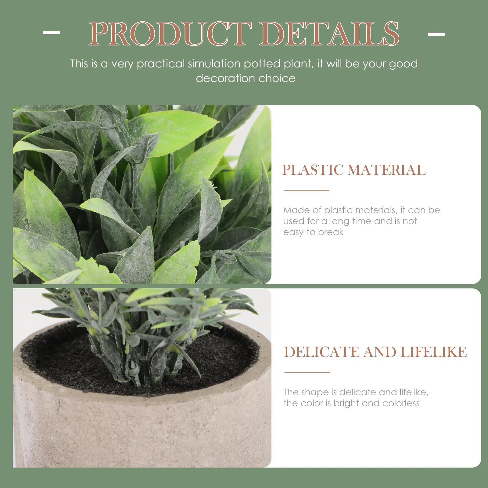 

3Pcs Faux Eucalyptus Bonsai Artificial Greenery Potted Plant Ornaments Small Lifelike Desktop Adornments for Living Room Office