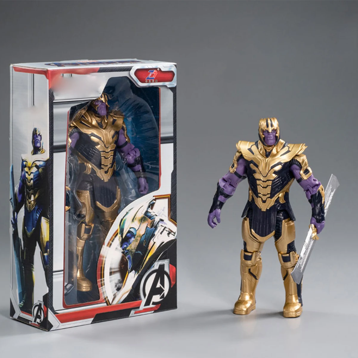 HiPlay ZD Toys Figura de acción de versión normal de 7 pulgadas con articulación simple - Thanos
