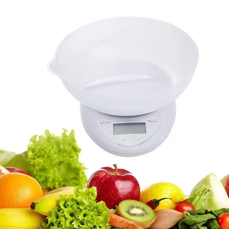 

Household Kitchen Convenience Tools New 5 Kg 5000g / 1g Dietary Food Household Scales Kitchen Accessories Supplies Tools