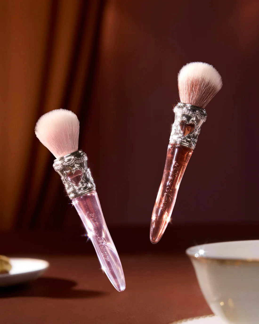 FLOWER KNOWS Pennello per fard THE SWEETIE BEAR COLLECTION RONDER Pennelli per cipria in polvere Pennelli per trucco vegani e cruelty-free